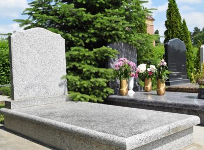 Blank memorial stones